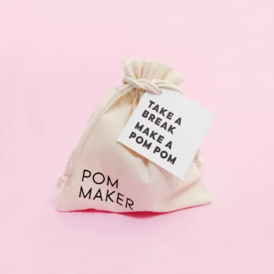 Donut Pom Maker - Medium - Vanilla - Click Image to Close