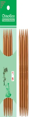 ChiaoGoo 8in (20cm) Long Bamboo DPNs - Click Image to Close