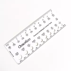ChiaoGoo Needle Sizer Ruler - 5in long | Notion | Accessory | Gift