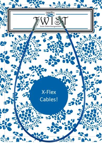 ChiaoGoo TWIST Blue X-Flex Cables - Click Image to Close