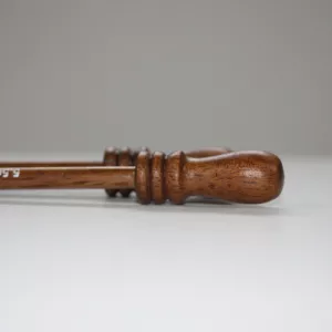 14in (35cm) long Albizia knitting needles - 7.5mm