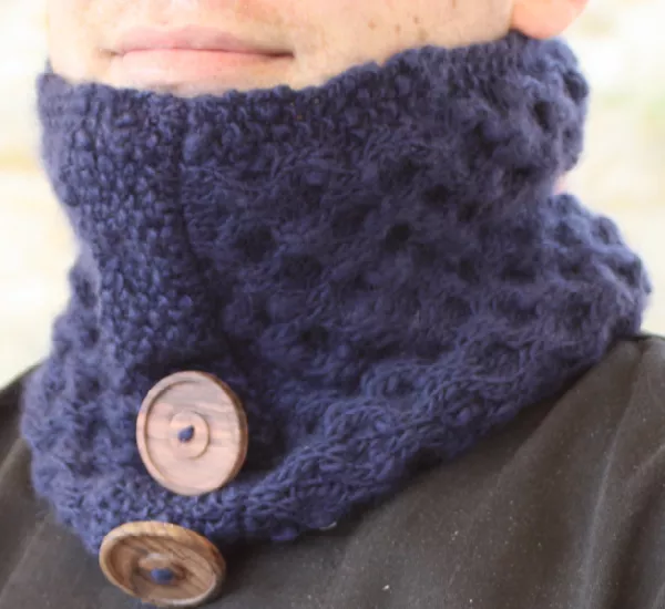 Unisex Honeycomb Neck Warmer - Click Image to Close