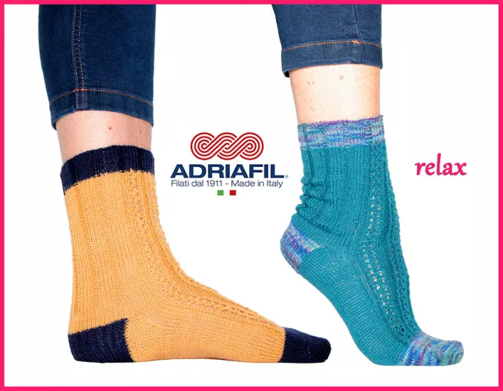 Calzasocks - "Relax" fancy ribbed sock - Click Image to Close