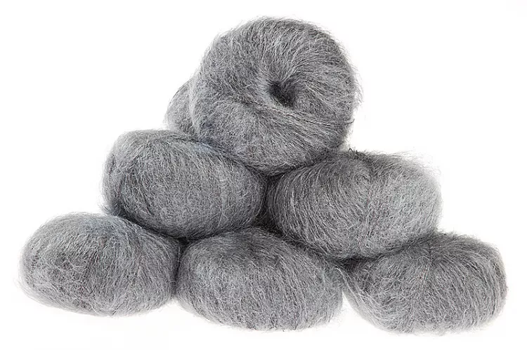 Italian Superfine Kid Mohair - pewter 25g - Click Image to Close