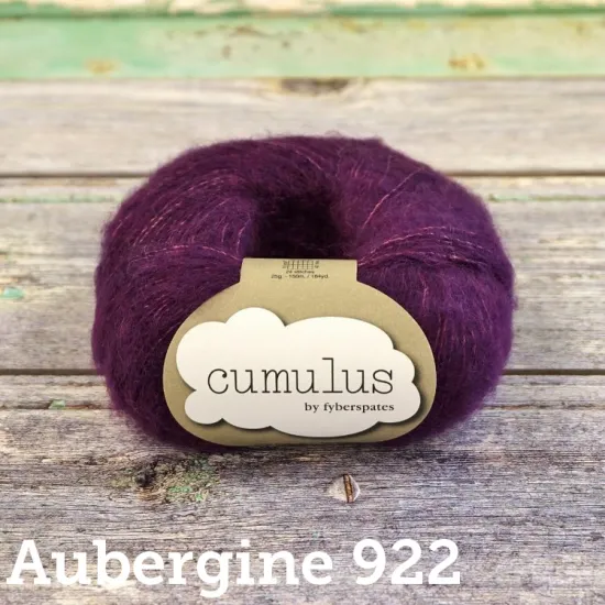 Cumulus - Aubergine 922 | 25g ball | Garments, Wraps, Hats and More... - Click Image to Close