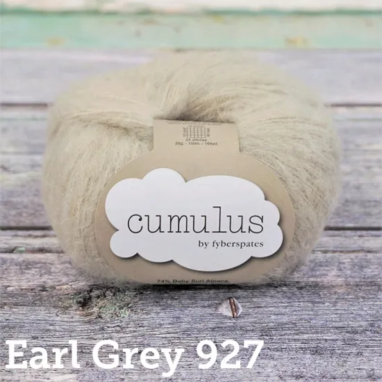 Cumulus - Earl Grey 927 | 25g ball | Garments, Wraps, Hats and More... - Click Image to Close