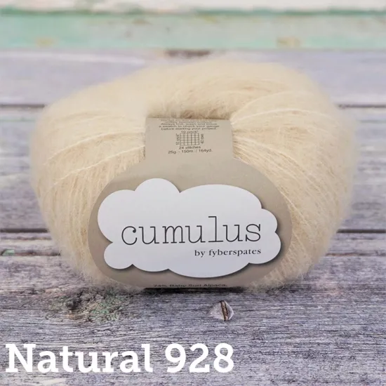 Cumulus - Natural 928 | 25g ball | Garments, Wraps, Hats and More... - Click Image to Close