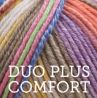 Duo Plus Comfort | Self Patterning 52% merino wool 48% cotton | Machine Washable | 50g Ball