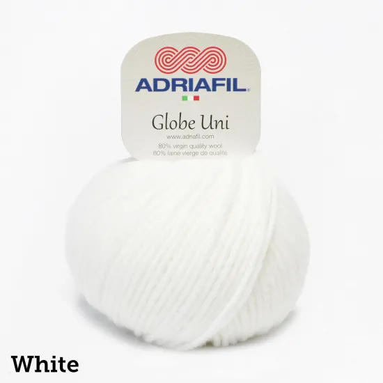Globe Uni | 50g ball | Aran | 80% Wool | Machine Wash | Perfect for Pom Poms - Click Image to Close