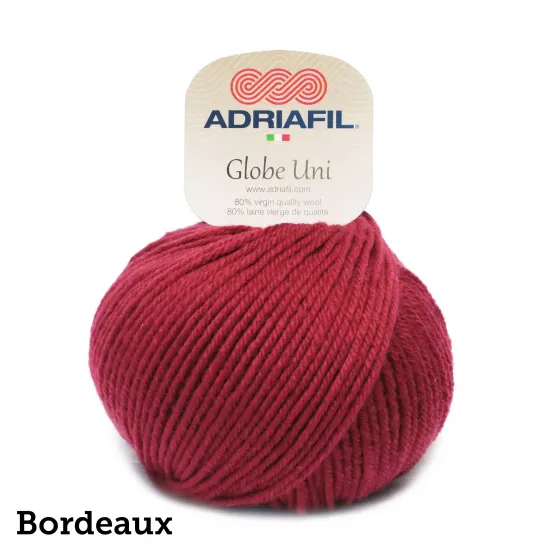 Globe Uni | 50g ball | Aran | 80% Wool | Machine Wash | Perfect for Pom Poms - Click Image to Close