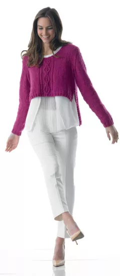 Cable sweater - knitting pattern - Click Image to Close