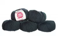100% Extra Fine Merino Wool - black 50g