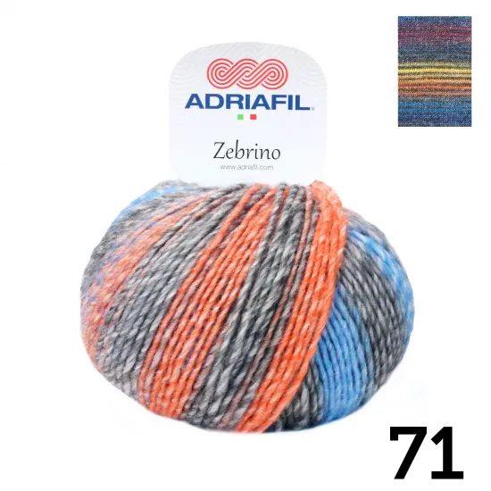 Zebrino | Self Striping | 50g Ball - Click Image to Close