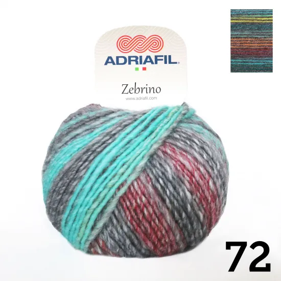 Zebrino | Self Striping | 50g Ball - Click Image to Close