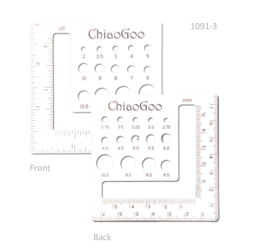 ChiaoGoo Swatch & Needle Gauges