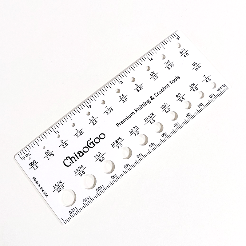 ChiaoGoo Swatch & Needle Gauges