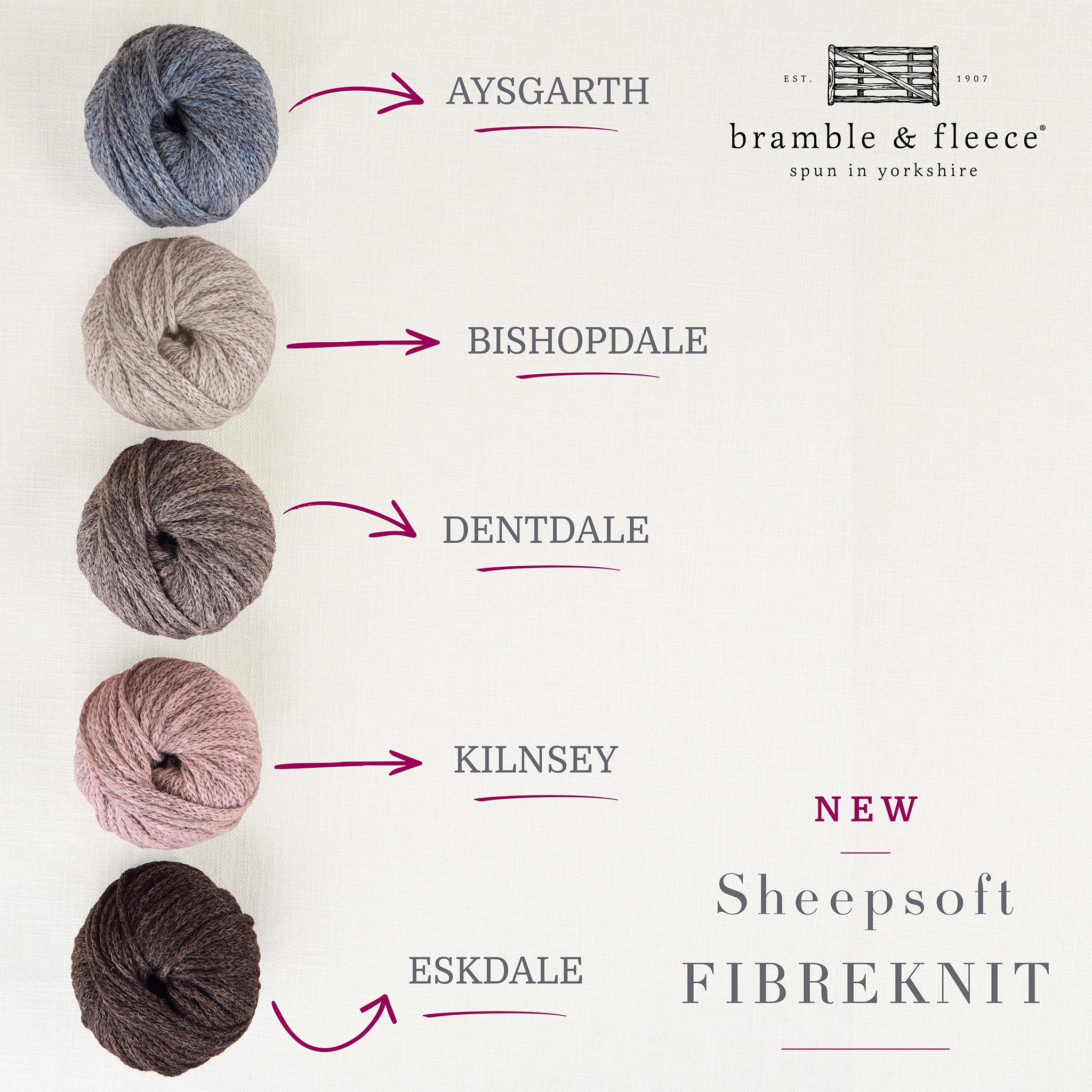Bramble & Fleece Sheepsoft Fibreknit | British Super Chunky Knitting Yarn