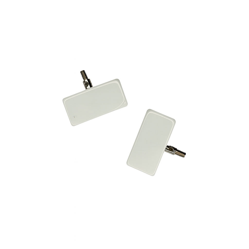 Pair of ChiaoGoo cable end stoppers, white, small