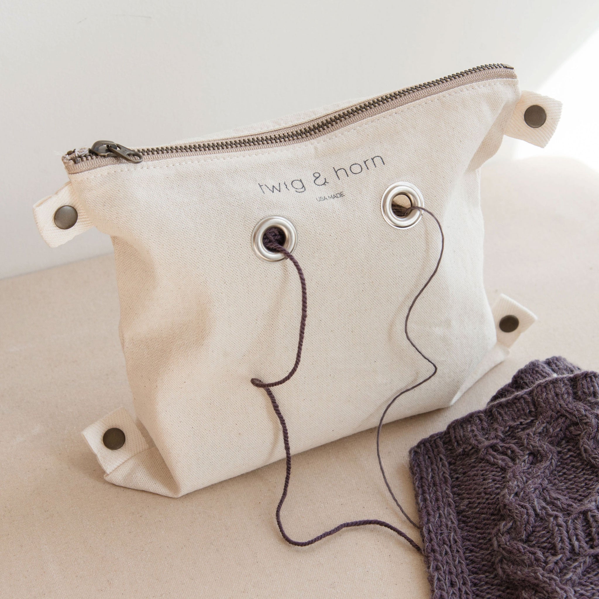 Waxed Canvas Crossbody Tote