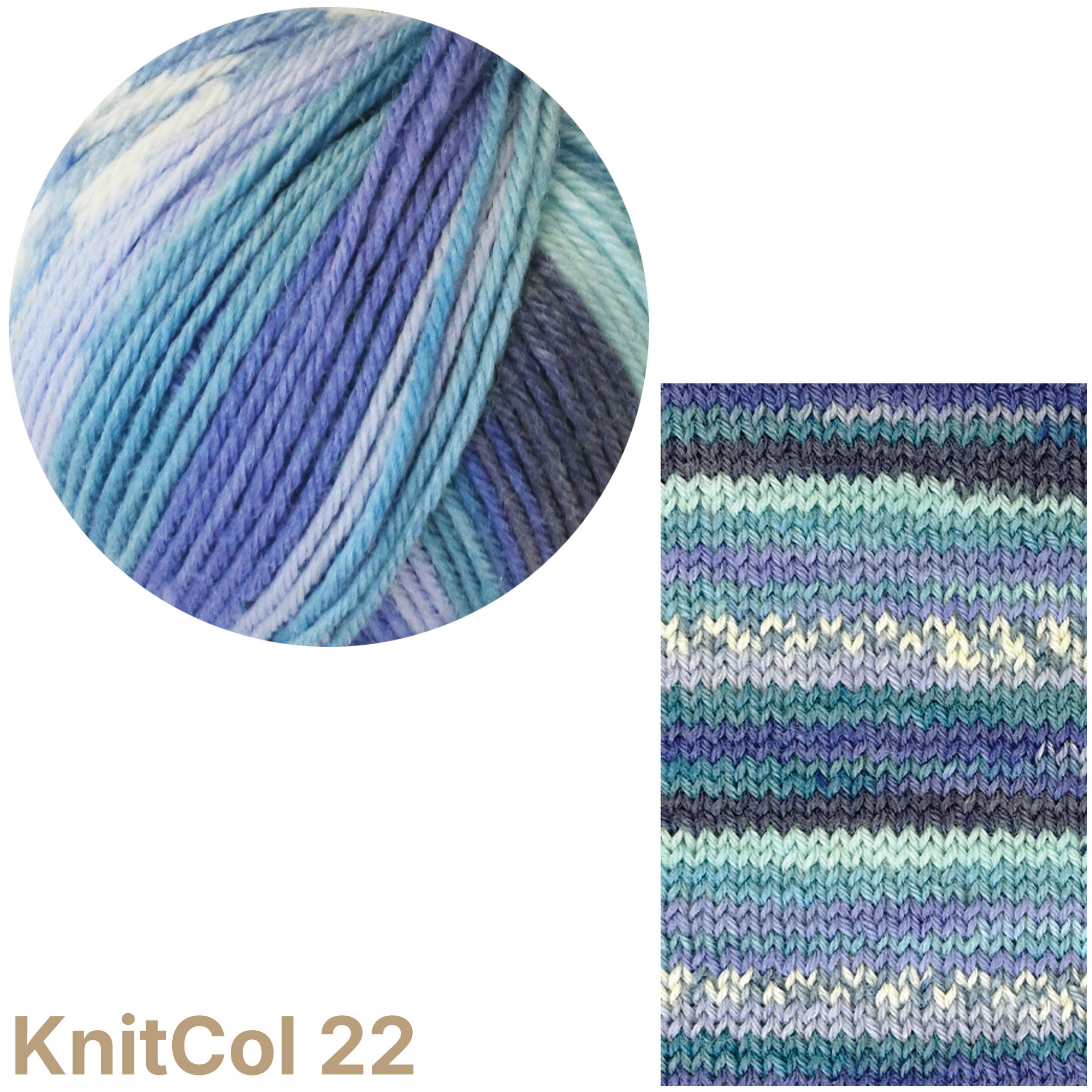 KnitCol | Self-Patterning DK Yarn