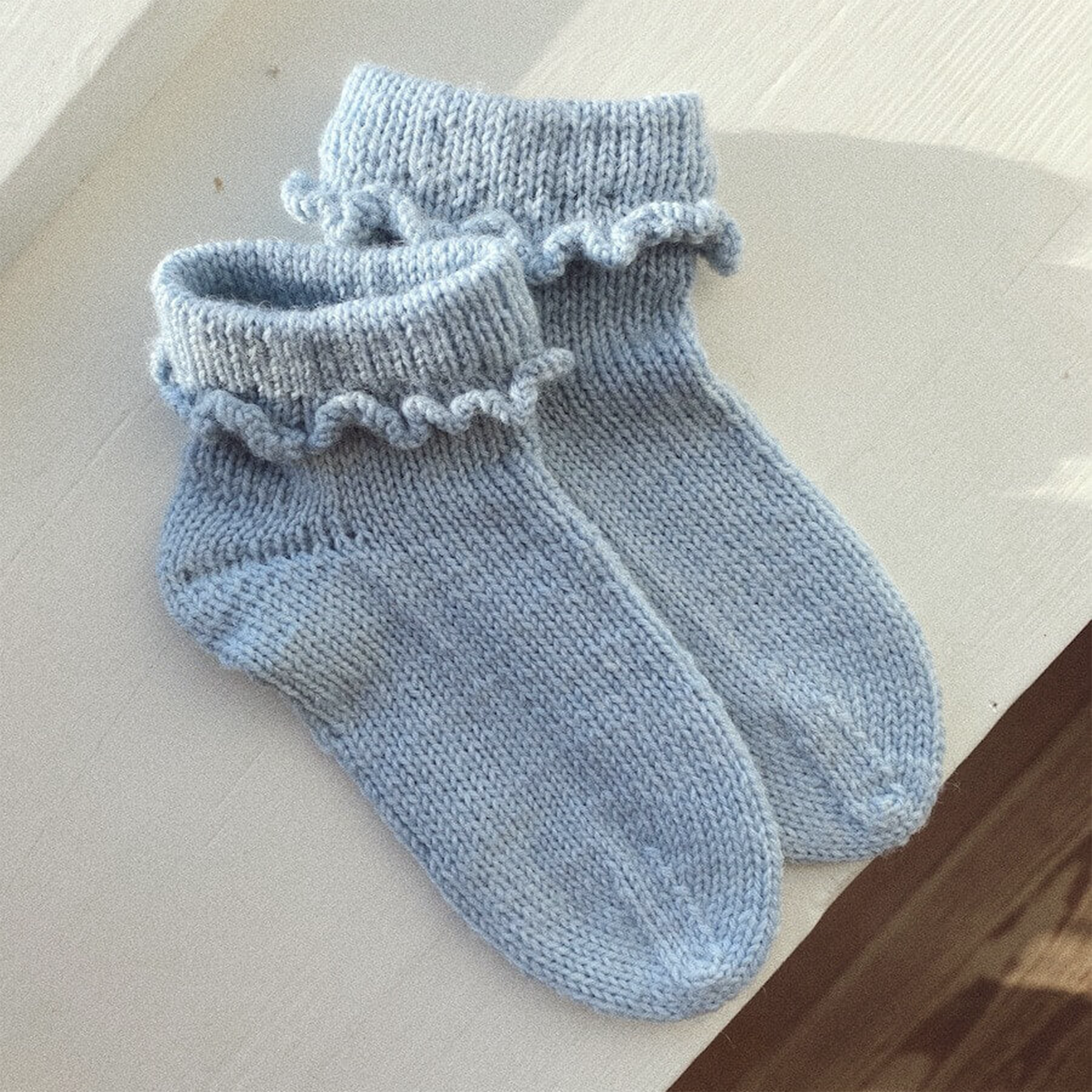 Ruffle Socks Junior | Printed Knitting Pattern