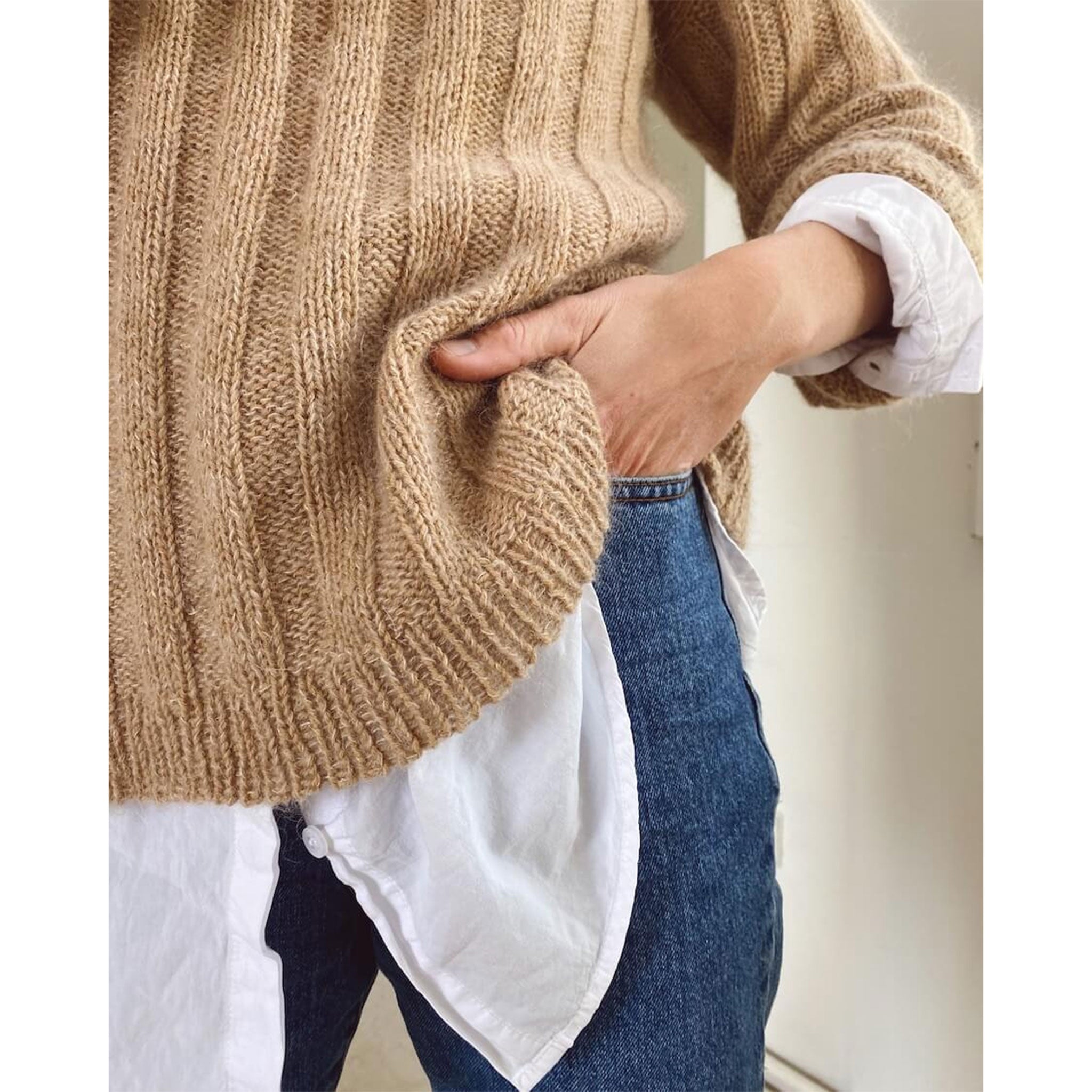 Vertical Stripes Sweater | Printed Knitting Pattern