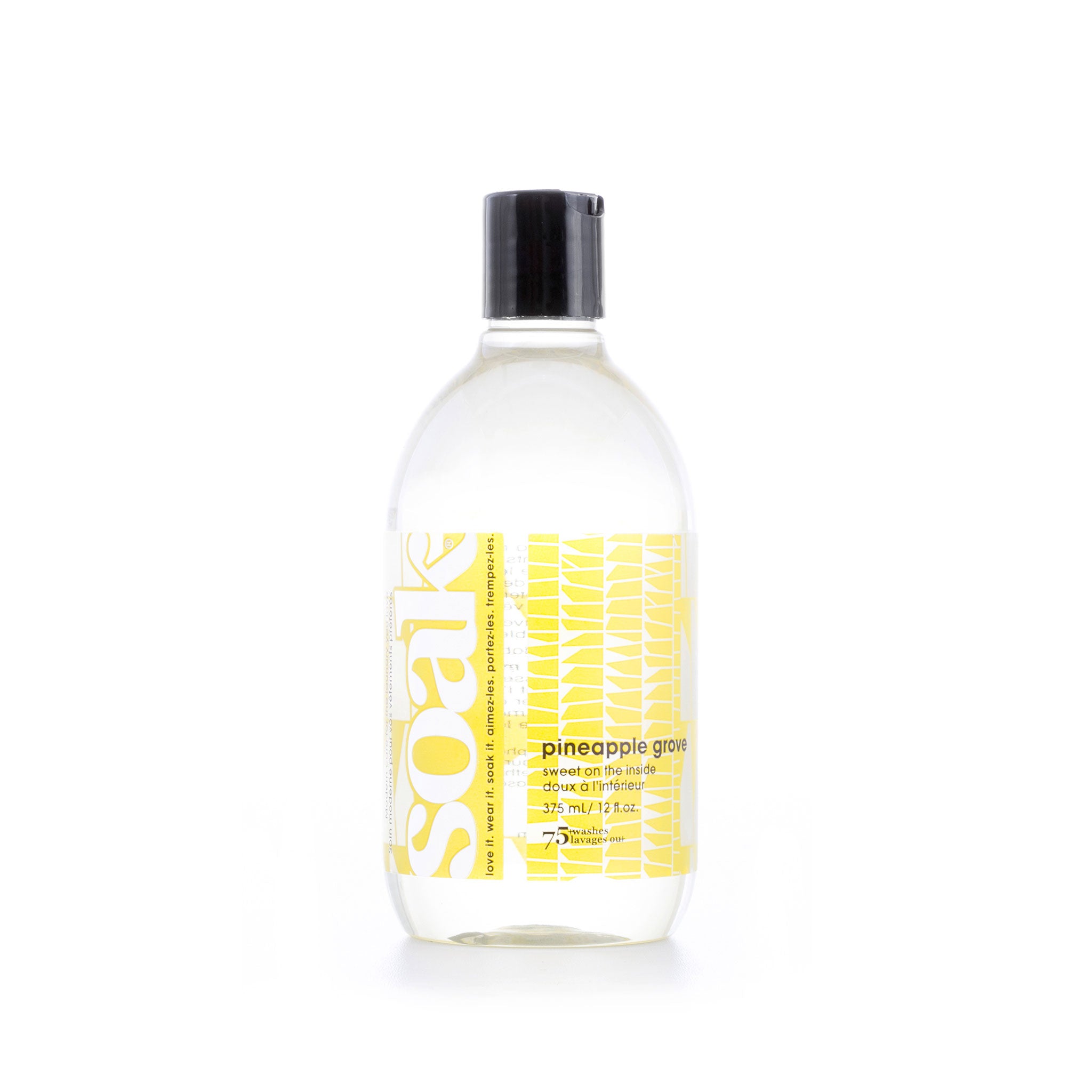 Bottle of 375ml pineapple grove fragrance Soak laundry detergent, yellow label