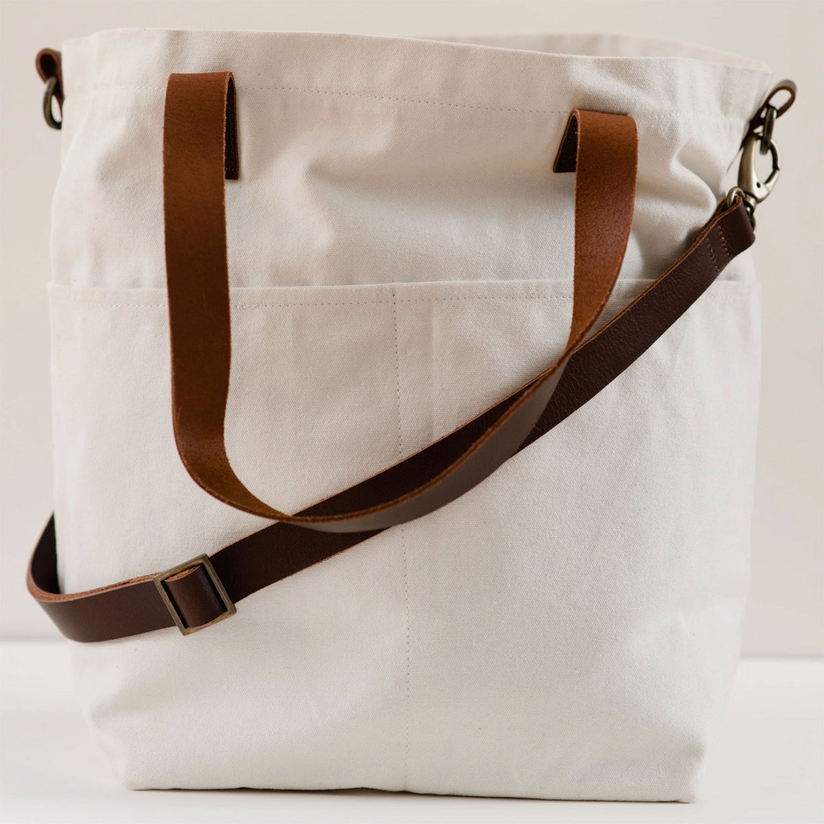 Twig & Horn Canvas Crossbody Project Tote | Knitting Bag