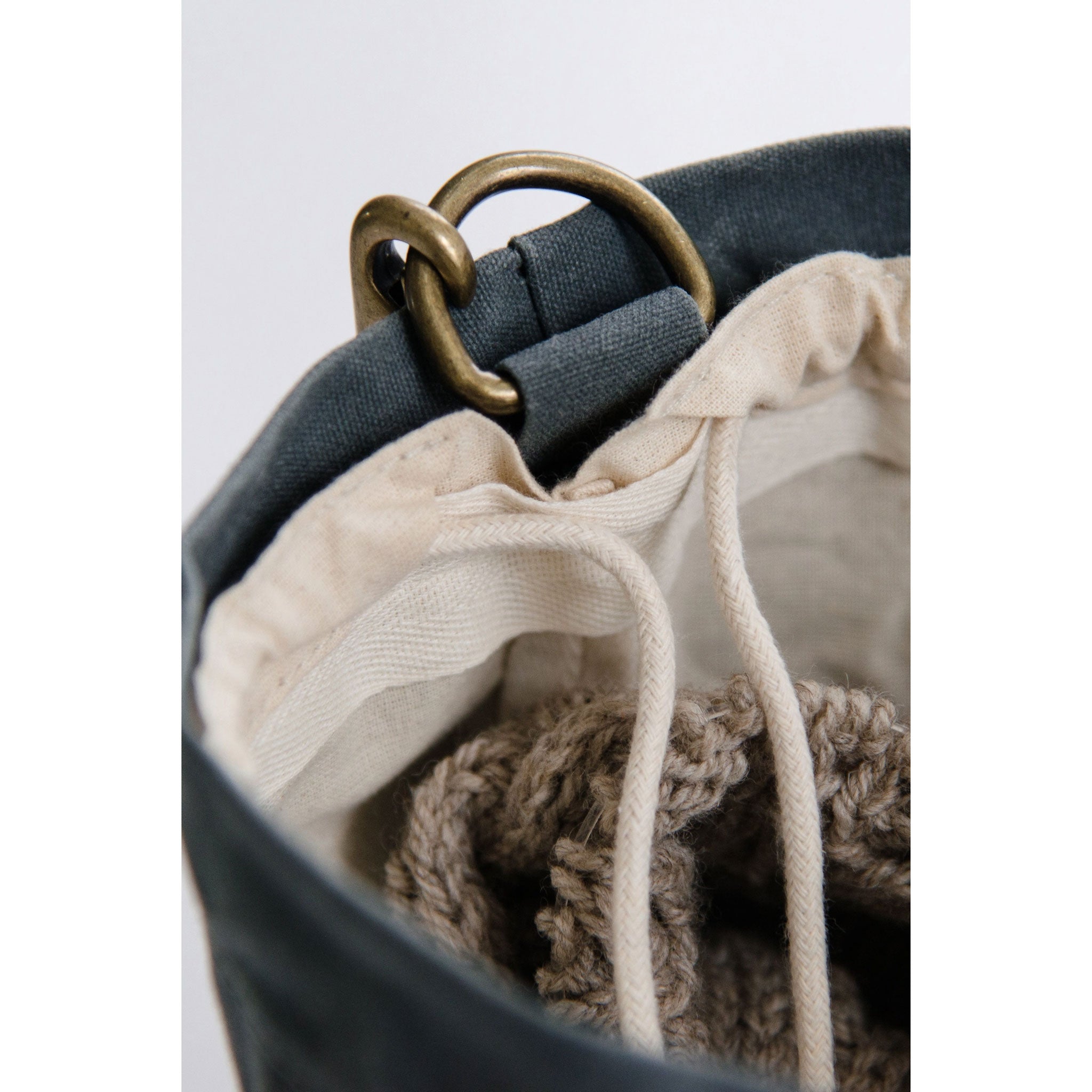 Waxed Canvas Bucket Bag | Knitter Gift