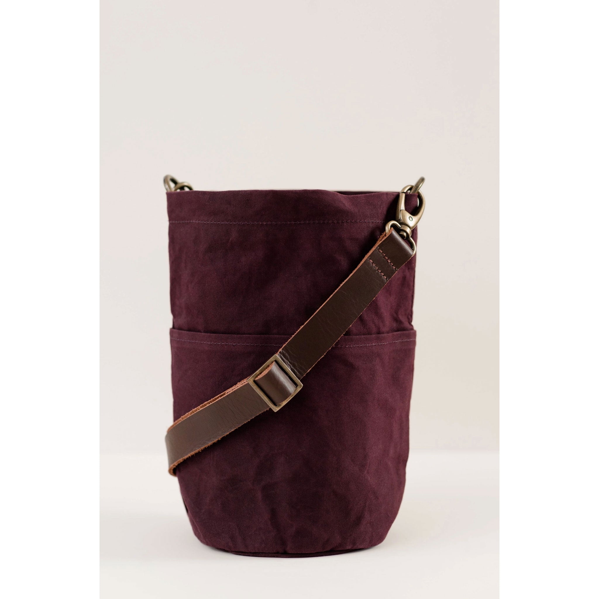 Waxed Canvas Bucket Bag | Knitter Gift