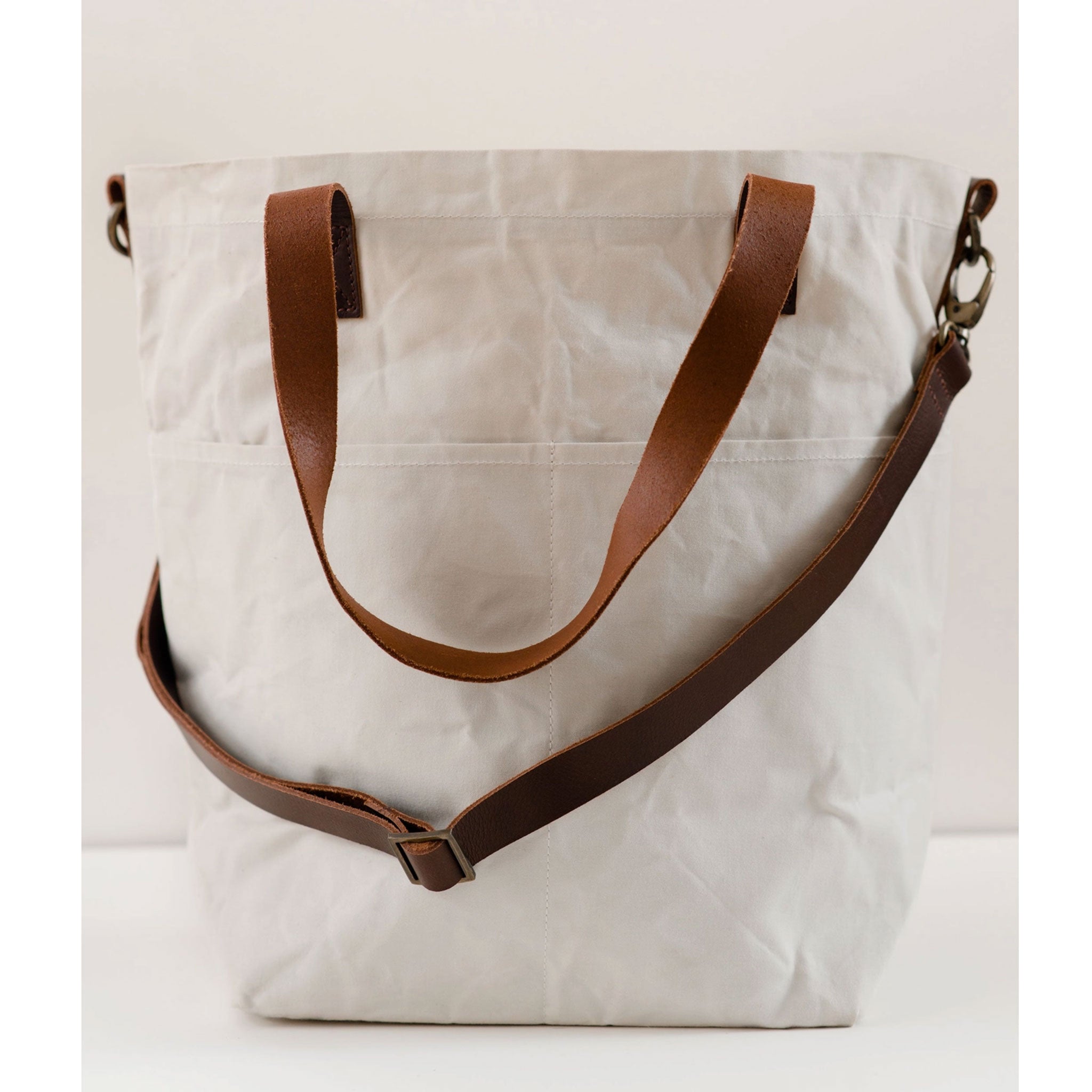 Waxed Canvas Crossbody Tote