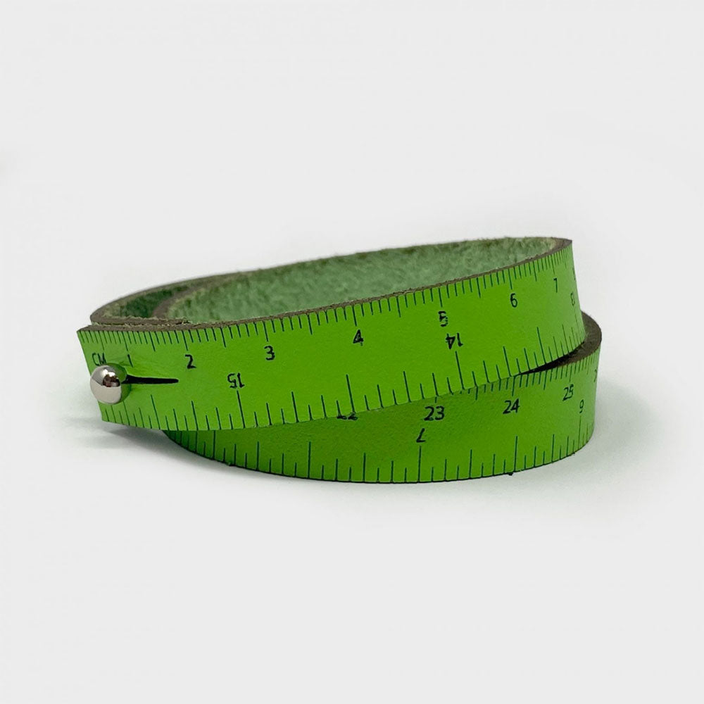 WRIST RULER | Leather Tape Measure Bracelet 15in long