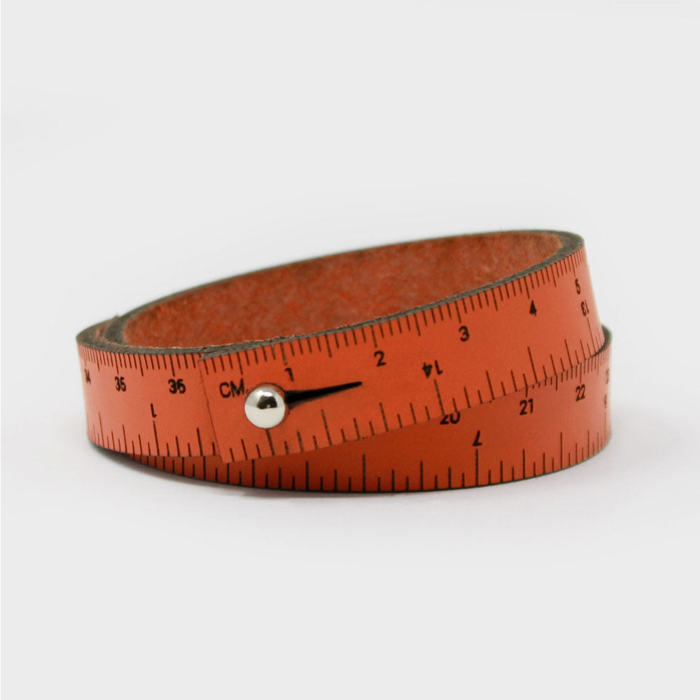 WRIST RULER | Leather Tape Measure Bracelet 15in long