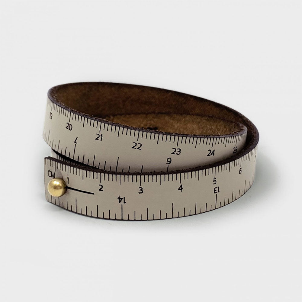 WRIST RULER | Leather Tape Measure Bracelet 15in long