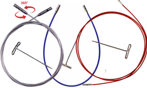 ChiaoGoo Cables, SWIV360, Twist Spin X-Flex, Interchangeable, UK Stock
