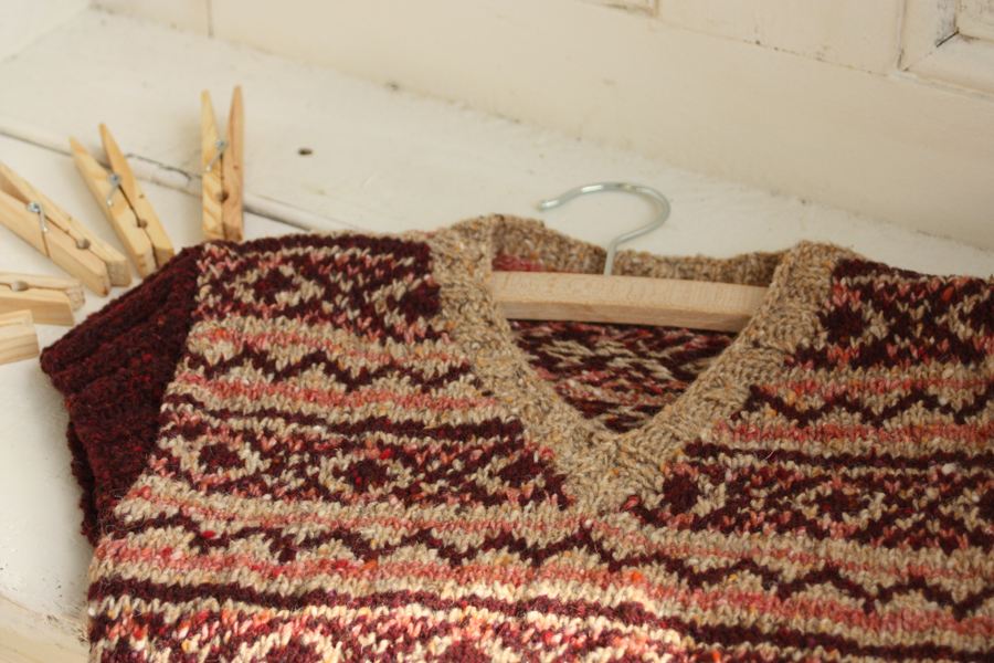 Vintage Fair Isle Peg Bag Knitting Kit