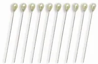 Marking Pins, Tear Drop, White Set of 10