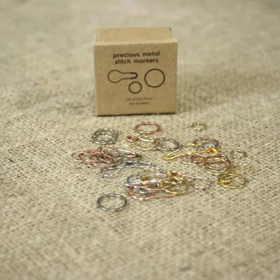 Precious Metal Stitch Markers - Click Image to Close