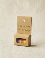 Knitting Needle Gauge | Rainbow Stack of Connected Measuring Discs | 2-10mm