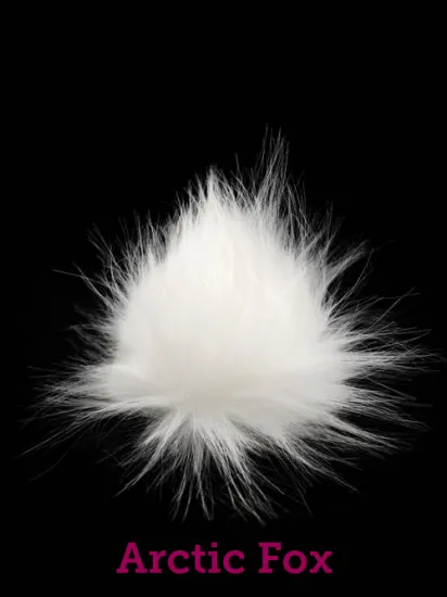 Furreal Pom | Extra Soft Vegan Fur Pom Poms | Snap On Snap Off | Washable - Click Image to Close