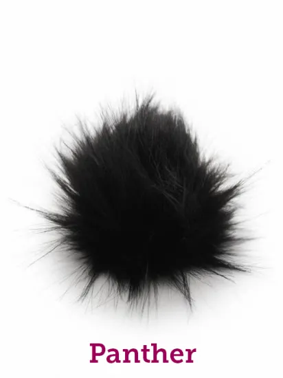 Furreal Pom | Extra Soft Vegan Fur Pom Poms | Snap On Snap Off | Washable - Click Image to Close