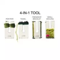 Loome Pom Pom Starter Set | 4-in-1 tool | trim guide | string for tying | reusable | gift | stocking filler