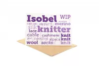 Personalised Knitter's Greetings Card