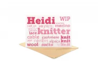 Personalised Knitter's Greetings Card