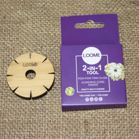 Loome Pom Pom Trim Guide and Kumihimo cord maker - Click Image to Close