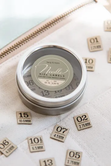 Needle Size Labels | Organise and Identify Tip Sizes | Iron On - Click Image to Close