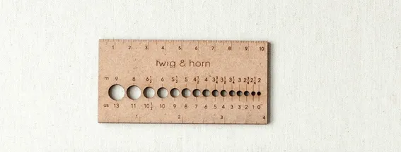 Small Gauge Ruler | Swatch Ruler | Needle Sizer | Knitting Gift | Notion - Click Image to Close