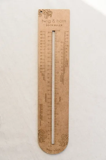 Sock Sizing Ruler | Sock Measurer | Knitting Gift | Notion - Click Image to Close
