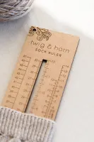 Sock Sizing Ruler | Sock Measurer | Knitting Gift | Notion