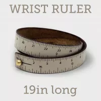 WRIST RULER | Leather Tape Measure Bracelet 19in long